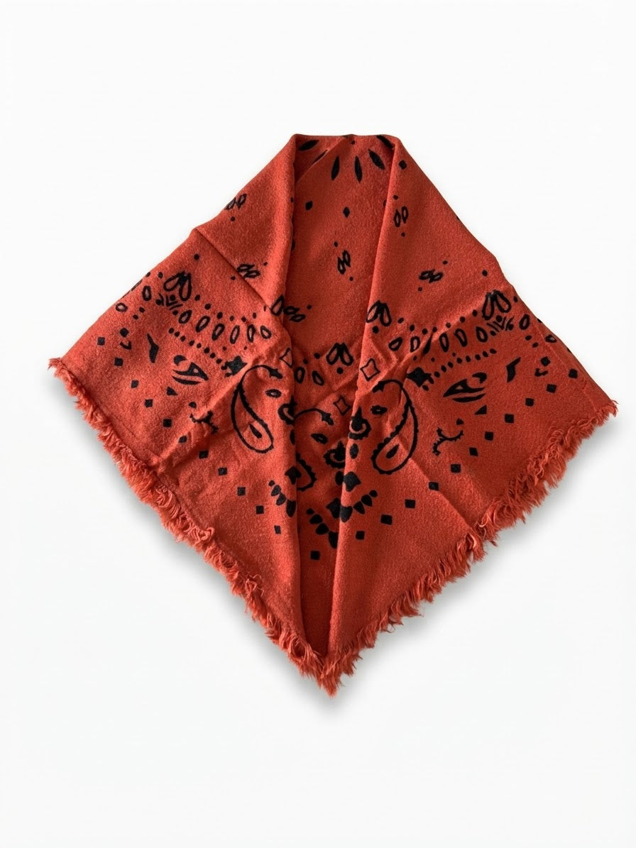 Bandana imprimé I Orange brique