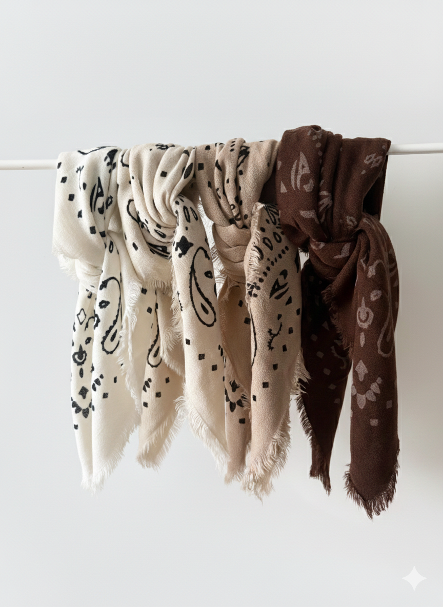 Bandana imprimé I Marron