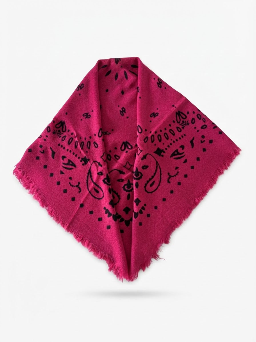 Bandana imprimé I Rose fuschia