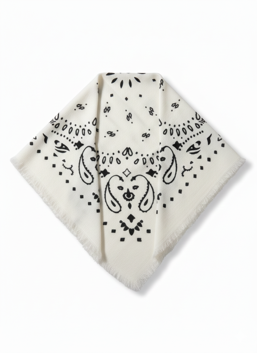 Bandana imprimé I Blanc