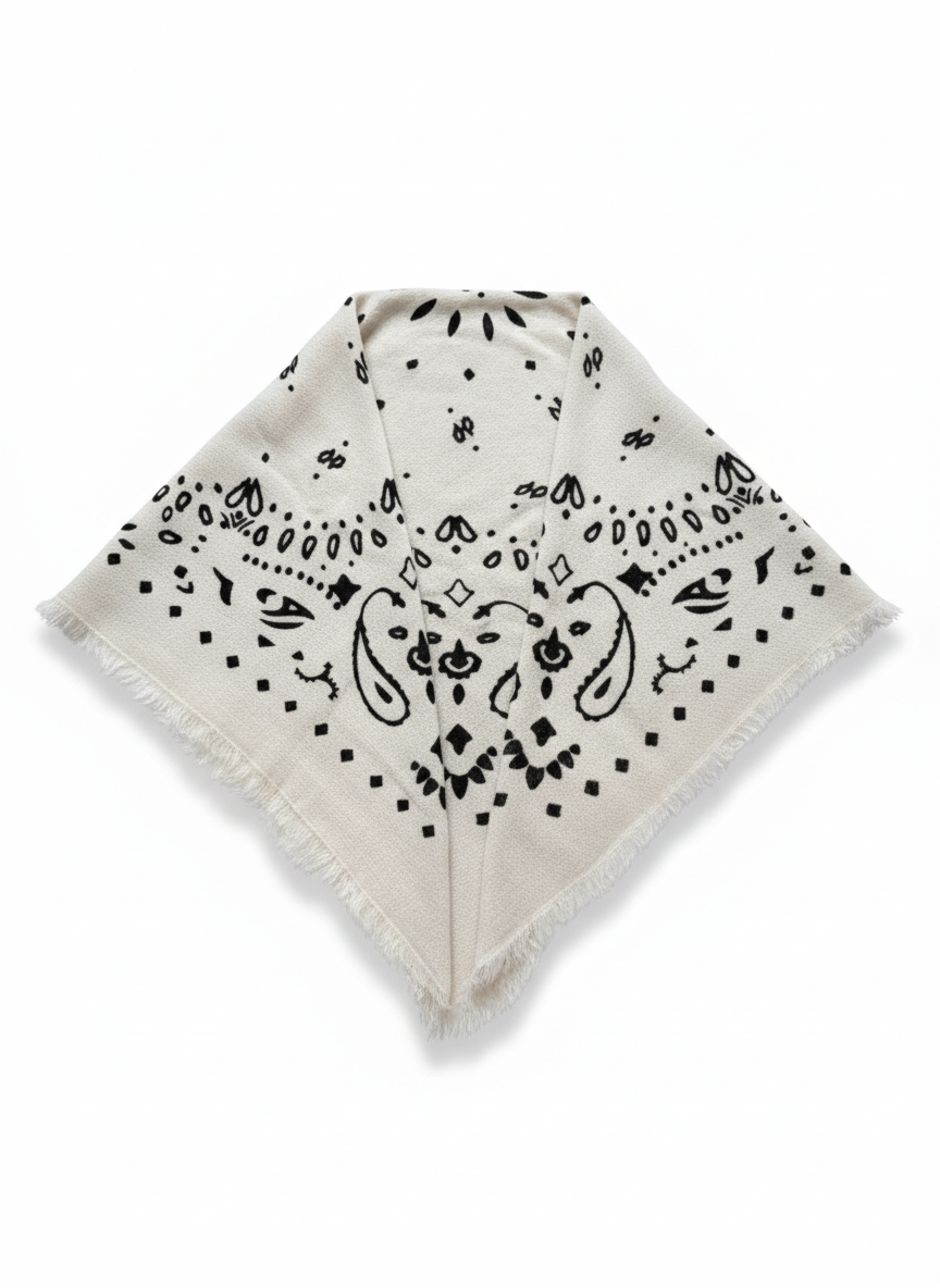 Bandana imprimé I Crème