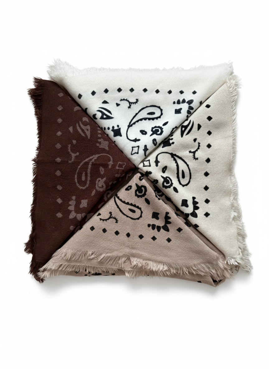 Bandana imprimé I Marron